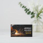 溶接機金属溶接サービス製作鋼材 名刺 (スタンド正面)