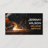 溶接機金属溶接サービス製作鋼材 名刺 (正面)
