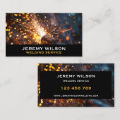 溶接機金属溶接サービス製作鋼材 名刺 (正面/裏面)