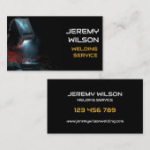 溶接機金属溶接サービス製作鋼材 名刺 (正面/裏面)