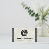 溶接機 | グランジ | ダイヤモンドメッキ鋼 名刺 (スタンド正面)