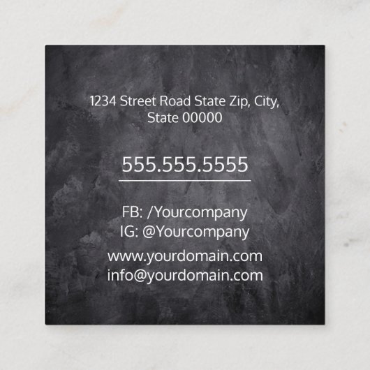 溶接機 スクエア名刺 (裏面)