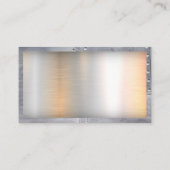 溶接機 | メタリック | 鉄鋼とリベット 名刺 (裏面)