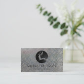 溶接機 |建築 |メタルスチールプレート 名刺 (スタンド正面)