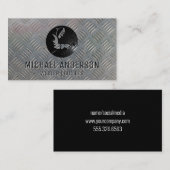 溶接機 |建築 |メタルスチールプレート 名刺 (正面/裏面)