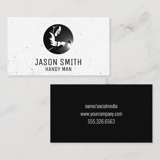 溶接機 | 建築 名刺 (正面/裏面)