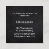 溶接機/溶接サービス スクエア名刺 (裏面)