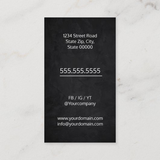 溶接機/溶接サービス 名刺 (裏面)