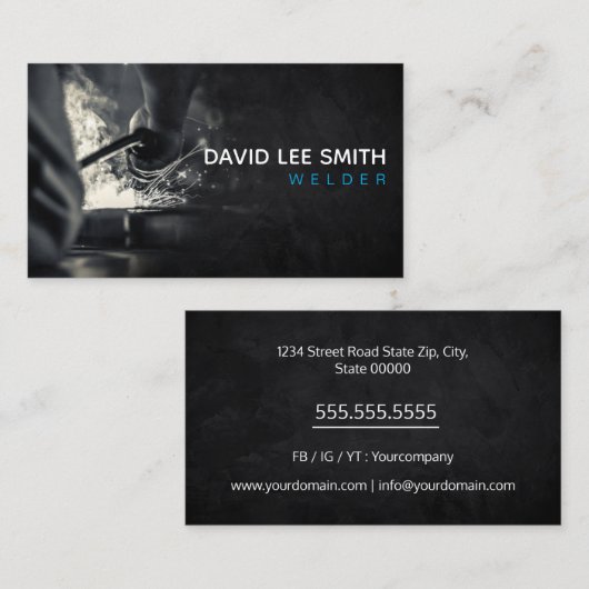 溶接機/溶接サービス 名刺 (正面/裏面)