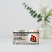 溶接機 |金属ブラシ付きリベット |鉄鋼 名刺 (スタンド正面)