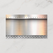 溶接機 |金属ブラシ付きリベット |鉄鋼 名刺 (裏面)