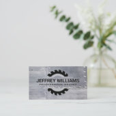 溶接機 | 金属リベット | のこぎり 名刺 (スタンド正面)