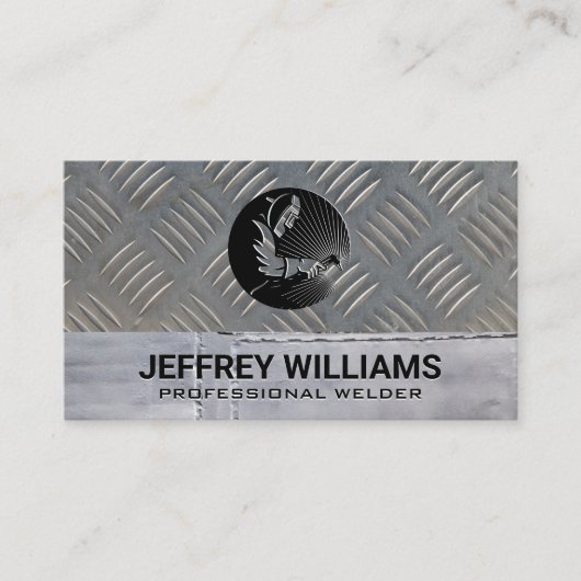 溶接機 |金属リベット |スチールメタル 名刺 (正面)