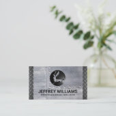 溶接機 | 金属リベット | ダイヤモンドメッキ鋼 名刺 (スタンド正面)