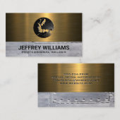 溶接機 | 金属リベット | メタリック 名刺 (正面/裏面)