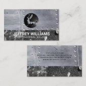 溶接機 | 金属リベット | 錆びた金属 名刺 (正面/裏面)