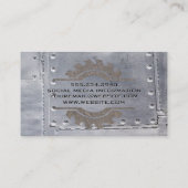 溶接機 | 金属リベット | 錆びた鋸 名刺 (裏面)