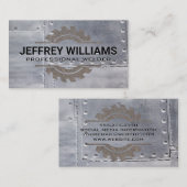 溶接機 | 金属リベット | 錆びた鋸 名刺 (正面/裏面)