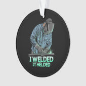 溶接溶接ヘルド オーナメント (正面)