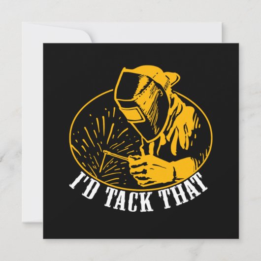 溶接溶接機のIDタック 招待状 (正面)