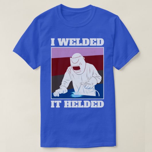 溶接溶接機を溶接した Tシャツ (デザイン正面)