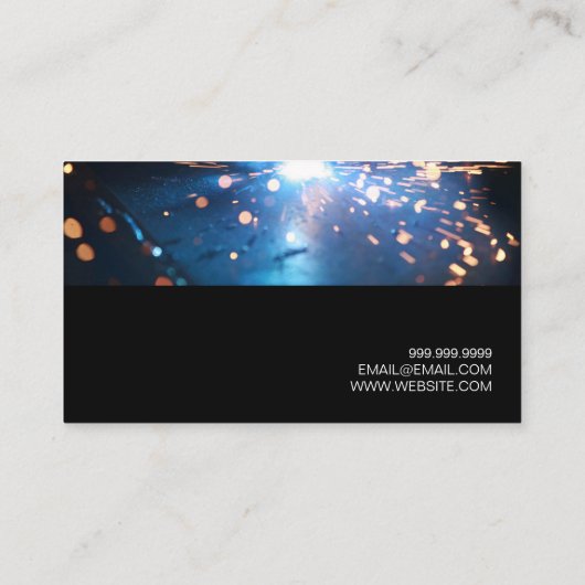 溶接溶接機建築名刺 名刺 (裏面)