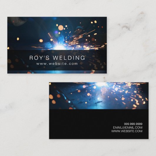 溶接溶接機建築名刺 名刺 (正面/裏面)