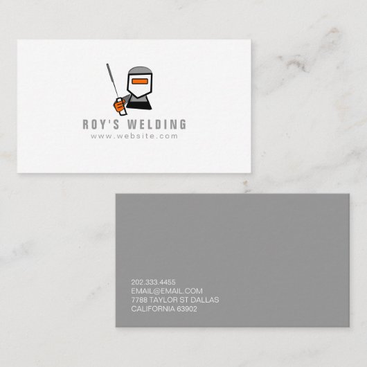 溶接溶接機建築名刺 名刺 (正面/裏面)