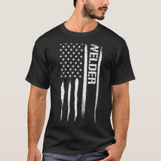 溶接溶接機 – アメリカ国旗のことわざ Tシャツ