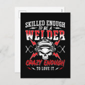 溶接溶接溶接溶接金属として十分な熟練した シーズンポストカード (正面/裏面)