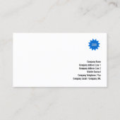 溶接火花の青 名刺 (裏面)