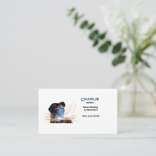 溶接火花 名刺 (スタンド正面)