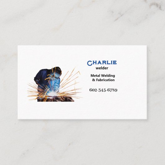 溶接火花 名刺 (正面)