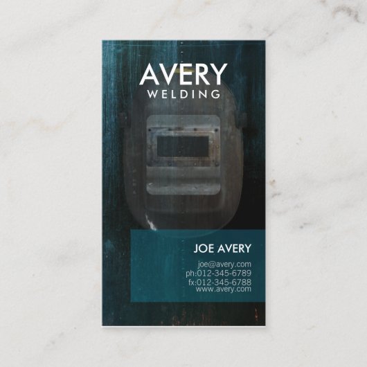 溶接用名刺ウエルダーマスク 名刺 (正面)