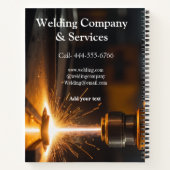 溶接請負工事 追加 名前 連絡先番号 ノートブック (裏面)