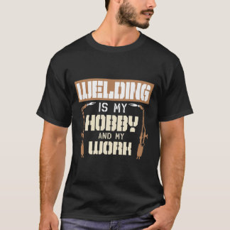 溶接趣味とワークTシャツ男性へ Tシャツ