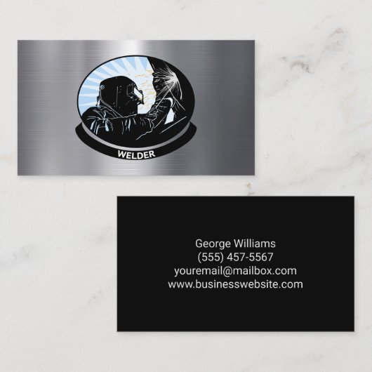 溶接金溶接加工ファブリケータサービス 名刺 (正面/裏面)