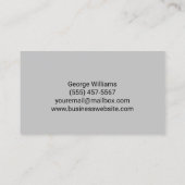 溶接金溶接加工業者 名刺 (裏面)