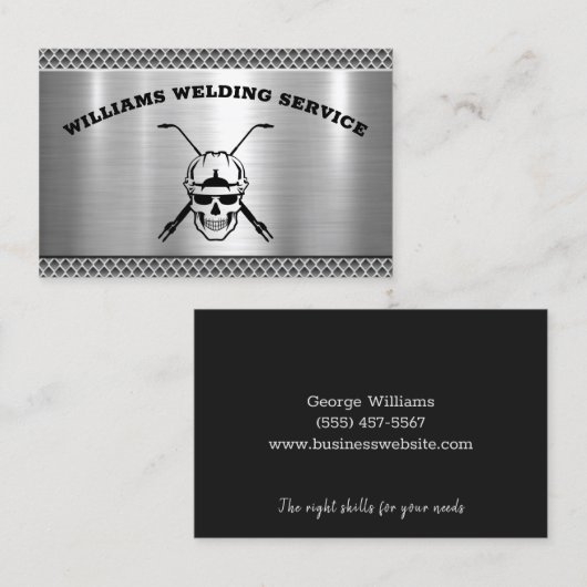 溶接金溶接加工装置 名刺 (正面/裏面)