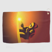 溶接 ゴルフタオル (横)