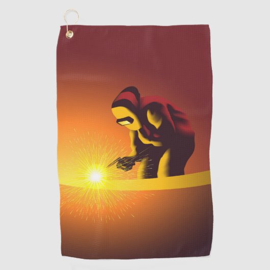 溶接 ゴルフタオル (正面)