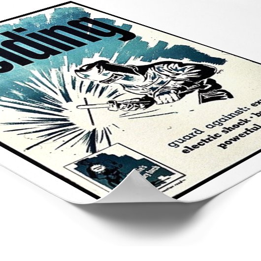 溶接 ポスター (角)