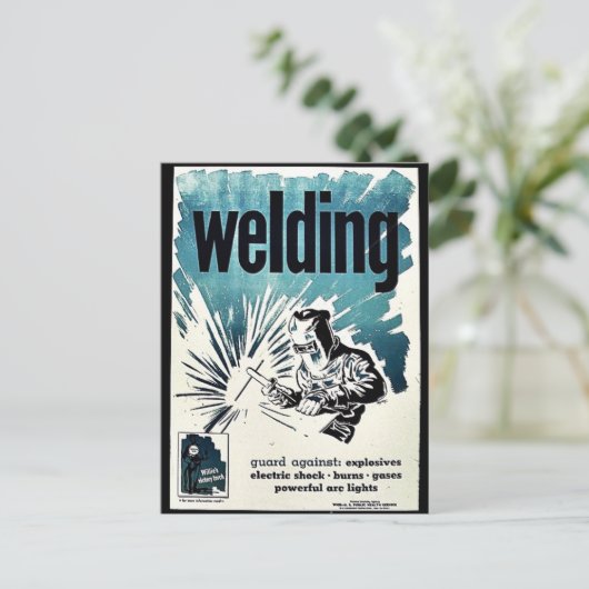 溶接 ポストカード (スタンド正面)