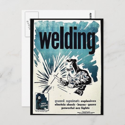 溶接 ポストカード (正面/裏面)