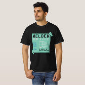溶接 – 溶接機の時間当り料金 Tシャツ (正面フル)