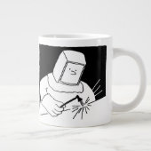 溶接&製作マンガデザインマグカップ ジャンボコーヒーマグカップ (右)