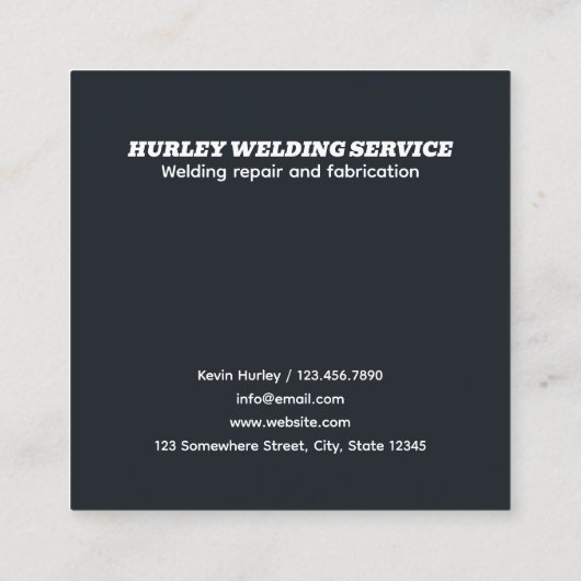 溶接QR スクエア名刺 (裏面)