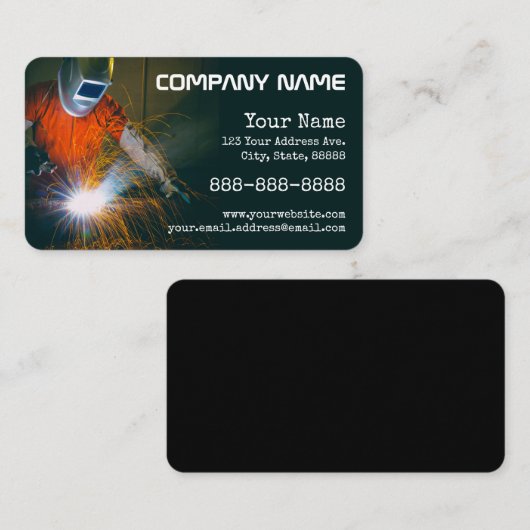 溶接Sparks名刺 名刺 (正面/裏面)
