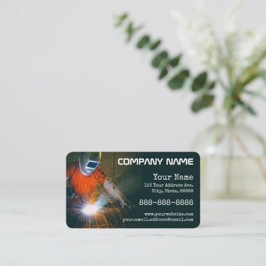 溶接Sparks名刺 名刺 (スタンド正面)