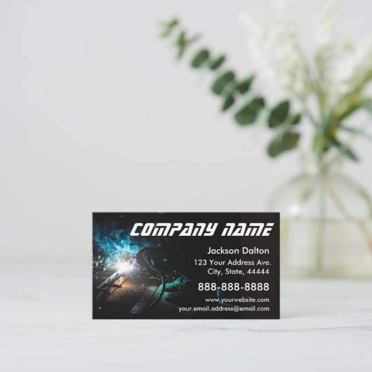 溶接Sparks名刺 名刺 (スタンド正面)